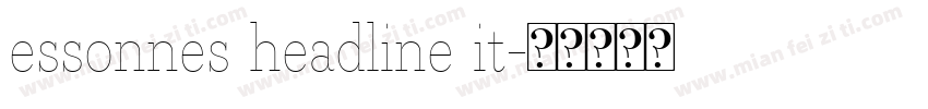 essonnes headline it字体转换